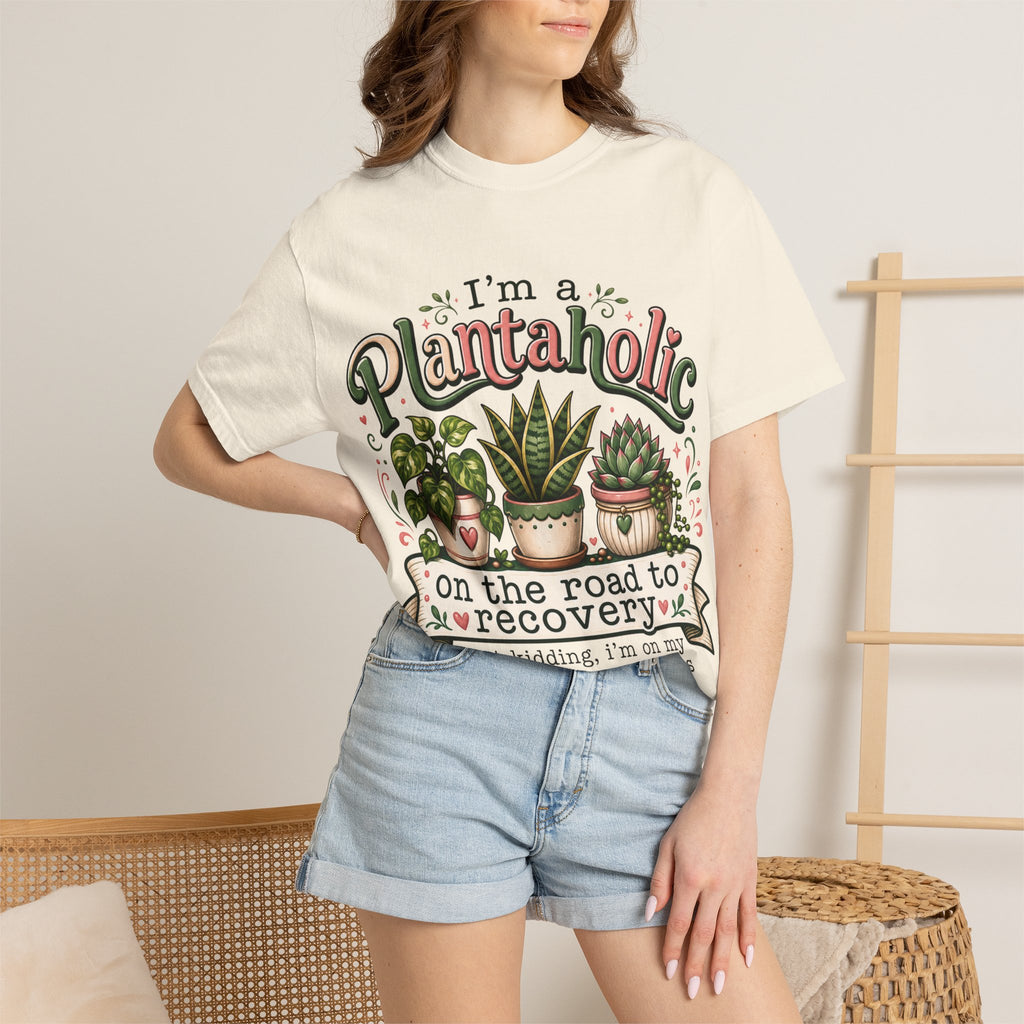Plantaholic T-Shirt — "On the Road to Recovery" Funny Plant Lover Tee