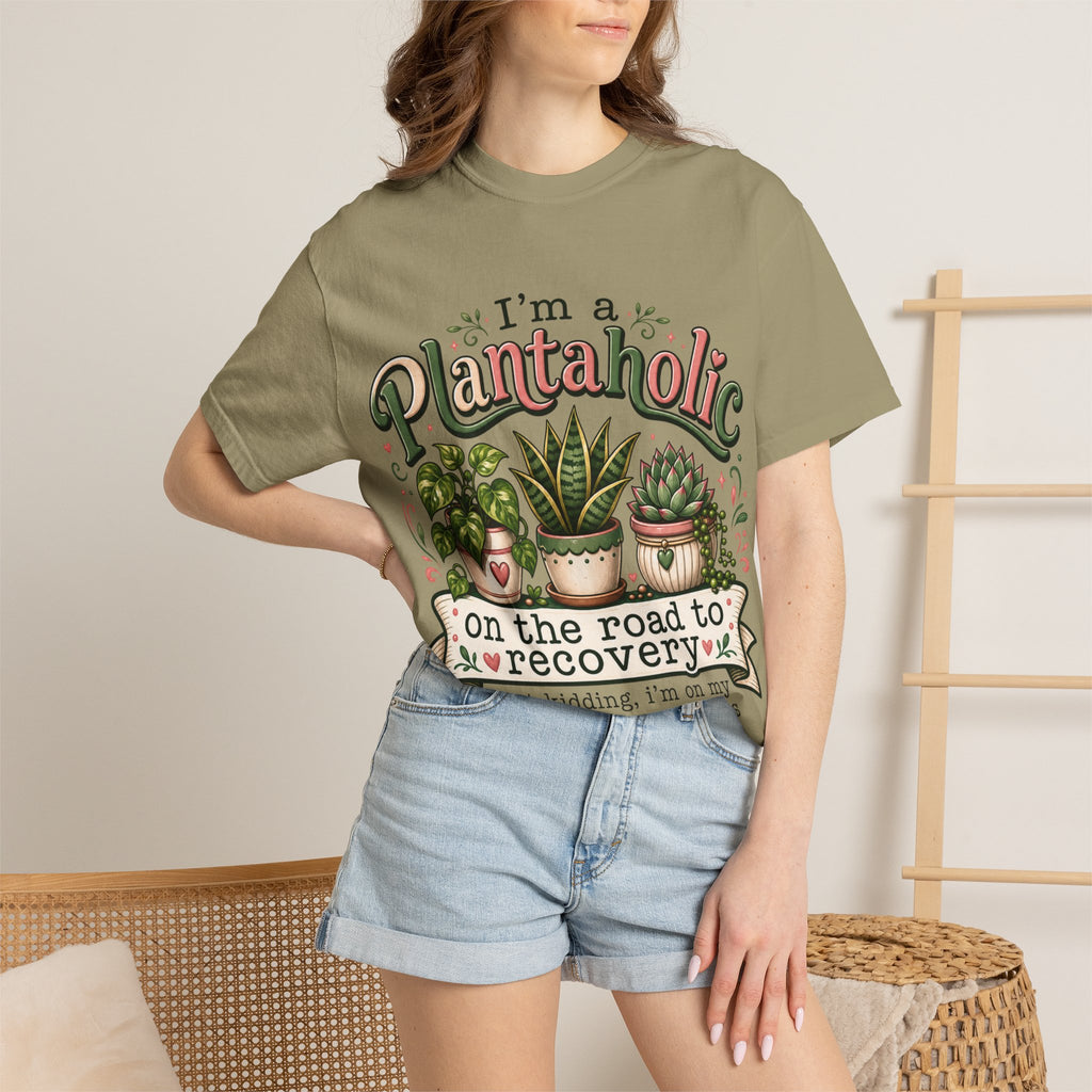 Plantaholic T-Shirt — "On the Road to Recovery" Funny Plant Lover Tee