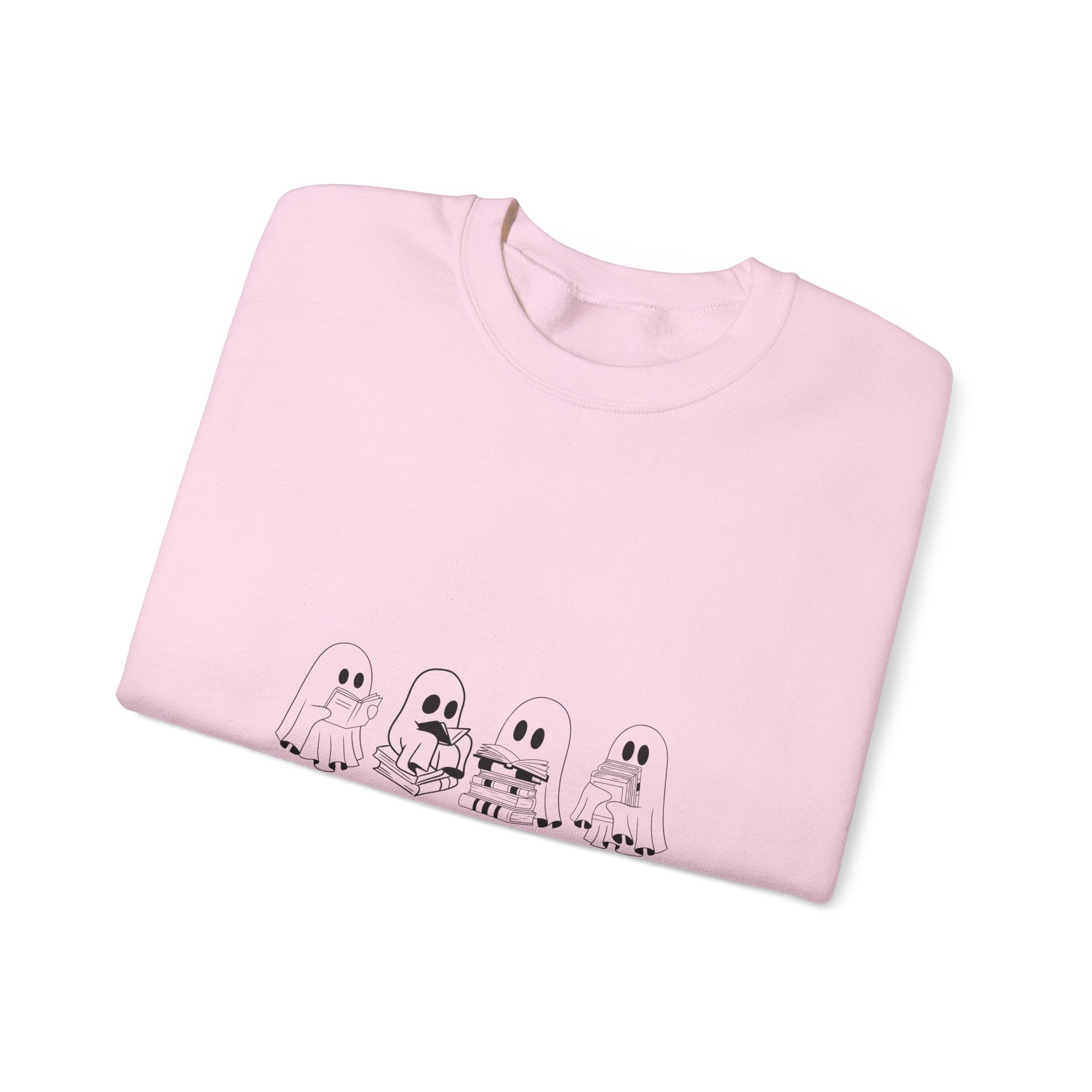 Booookworm Sweatshirt — Cute Ghosts Reading Crewneck for Book Lovers