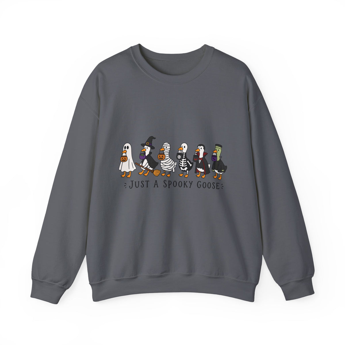 Sweatshirt — "Just a Spooky Goose" Halloween Goose Crewneck