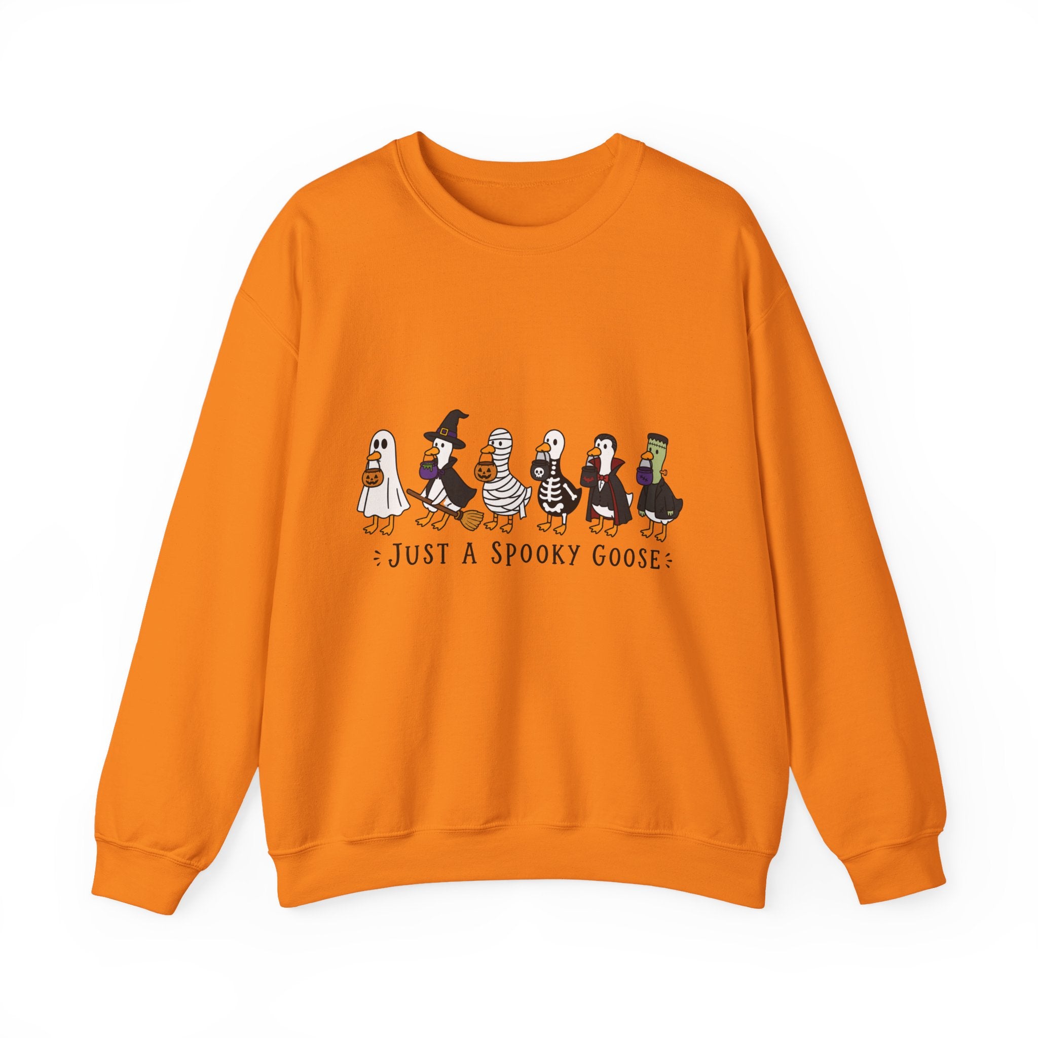 Sweatshirt — "Just a Spooky Goose" Halloween Goose Crewneck