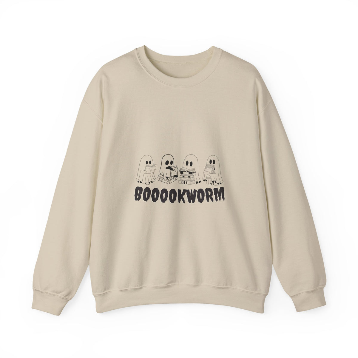Booookworm Sweatshirt — Cute Ghosts Reading Crewneck for Book Lovers