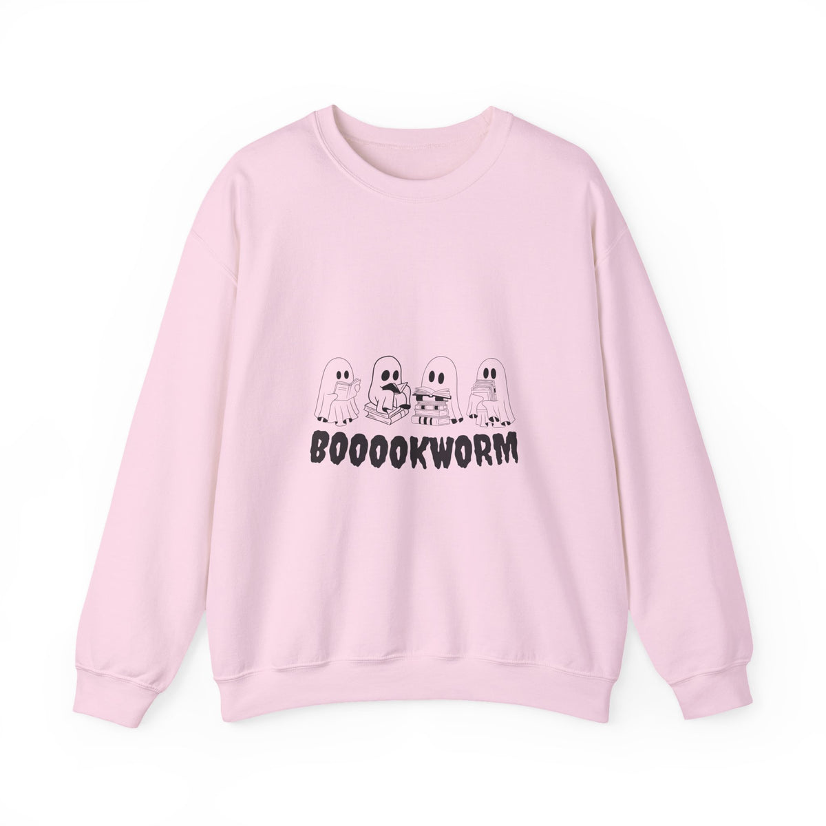 Booookworm Sweatshirt — Cute Ghosts Reading Crewneck for Book Lovers