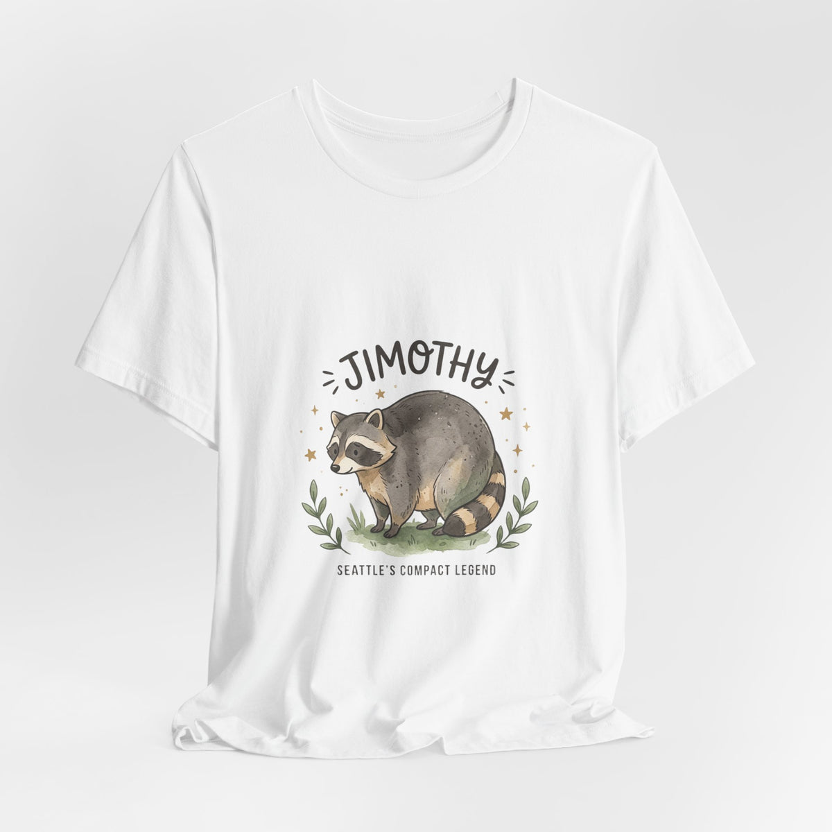 Compact Raccoon Illustration Tee | Seattle Wildlife Meme Shirt