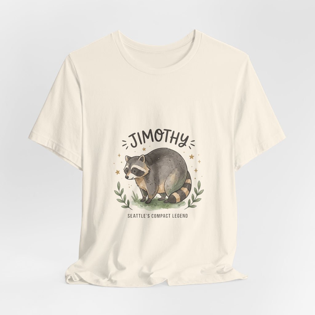 Compact Raccoon Illustration Tee | Seattle Wildlife Meme Shirt