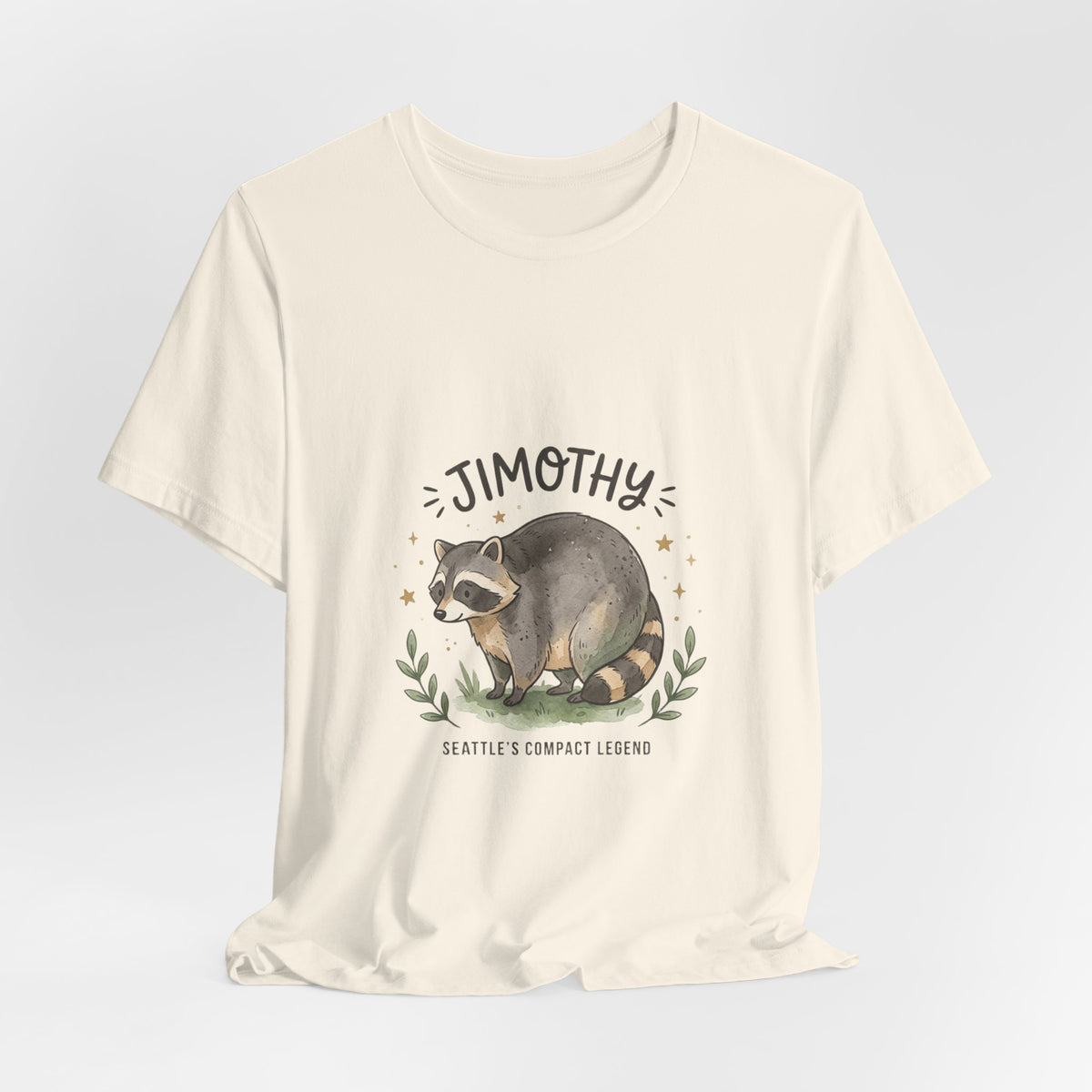 Compact Raccoon Illustration Tee | Seattle Wildlife Meme Shirt