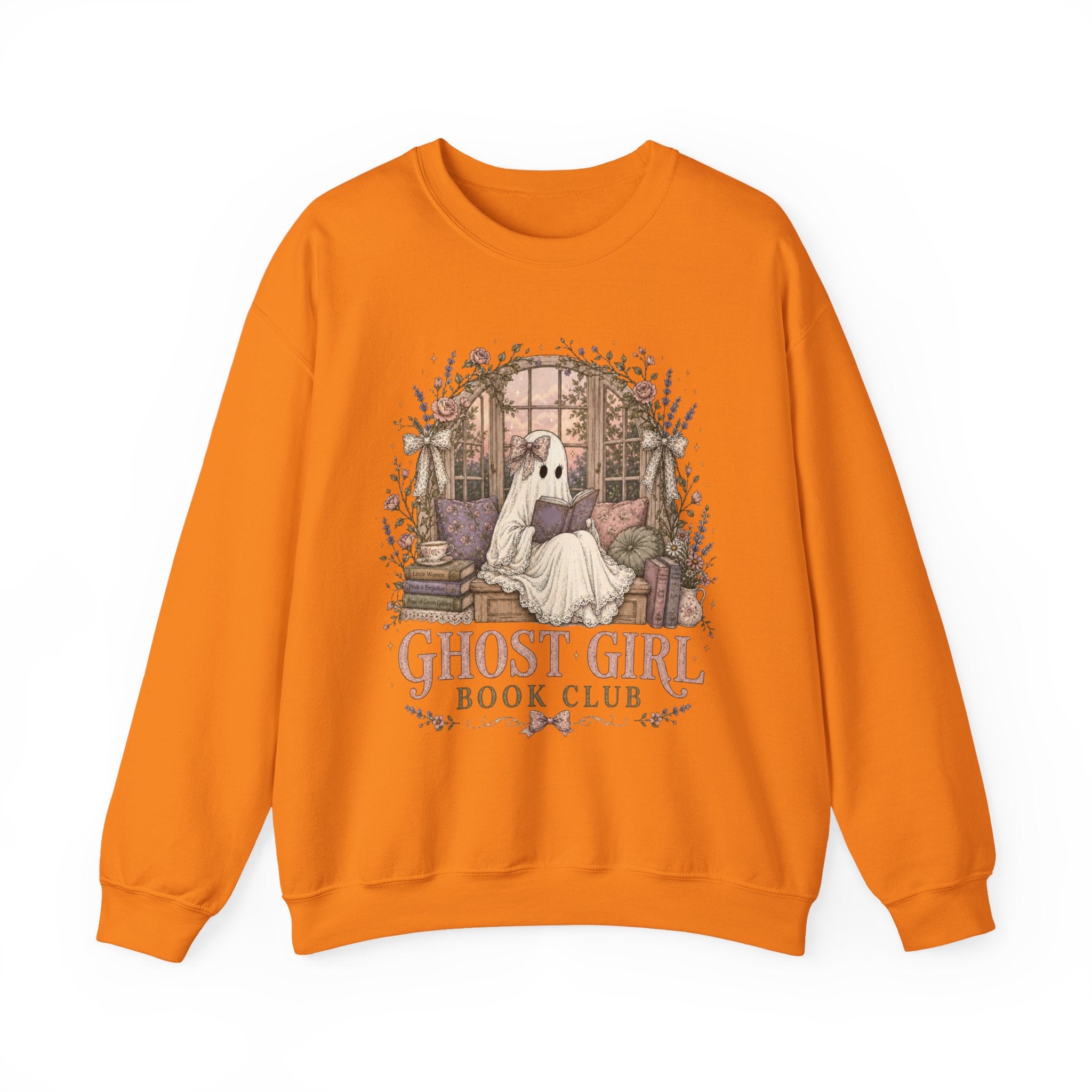 Sweatshirt — "Ghost Girl Book Club" Cozy Literary Halloween Crewneck