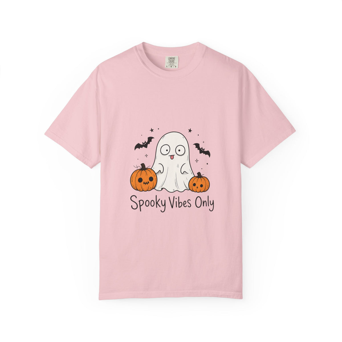 Spooky Vibes Only T-Shirt — Cute Ghost & Pumpkins Halloween Tee