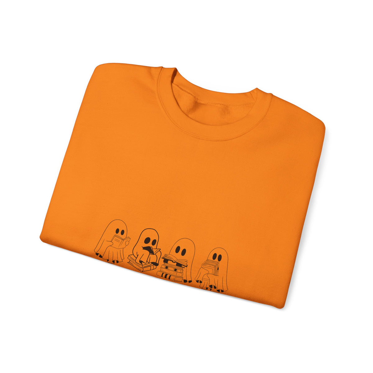 Booookworm Sweatshirt — Cute Ghosts Reading Crewneck for Book Lovers