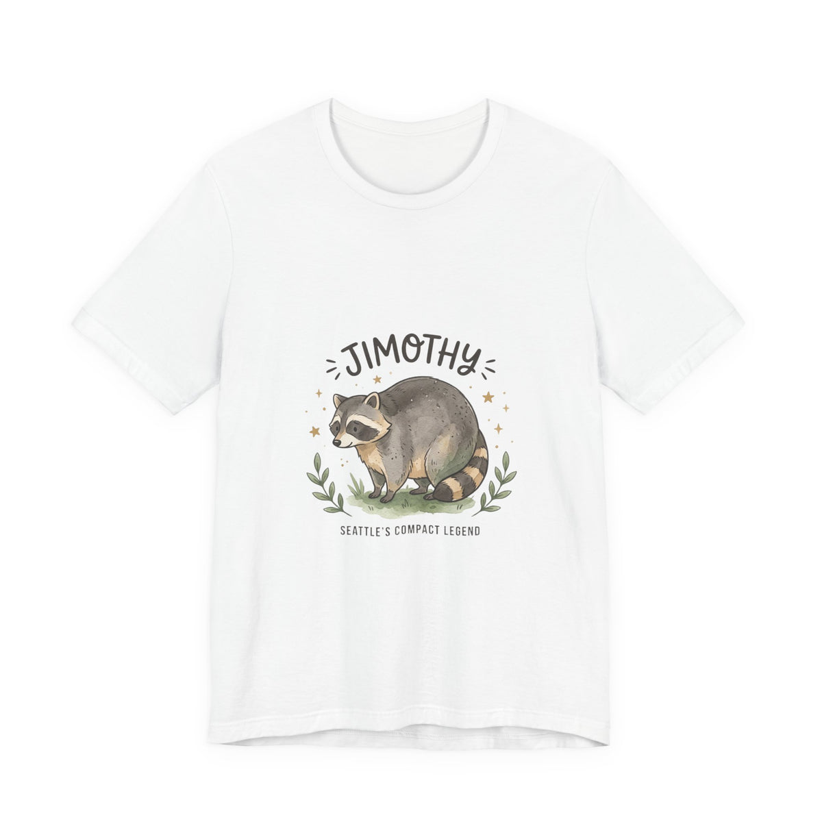 Compact Raccoon Illustration Tee | Seattle Wildlife Meme Shirt