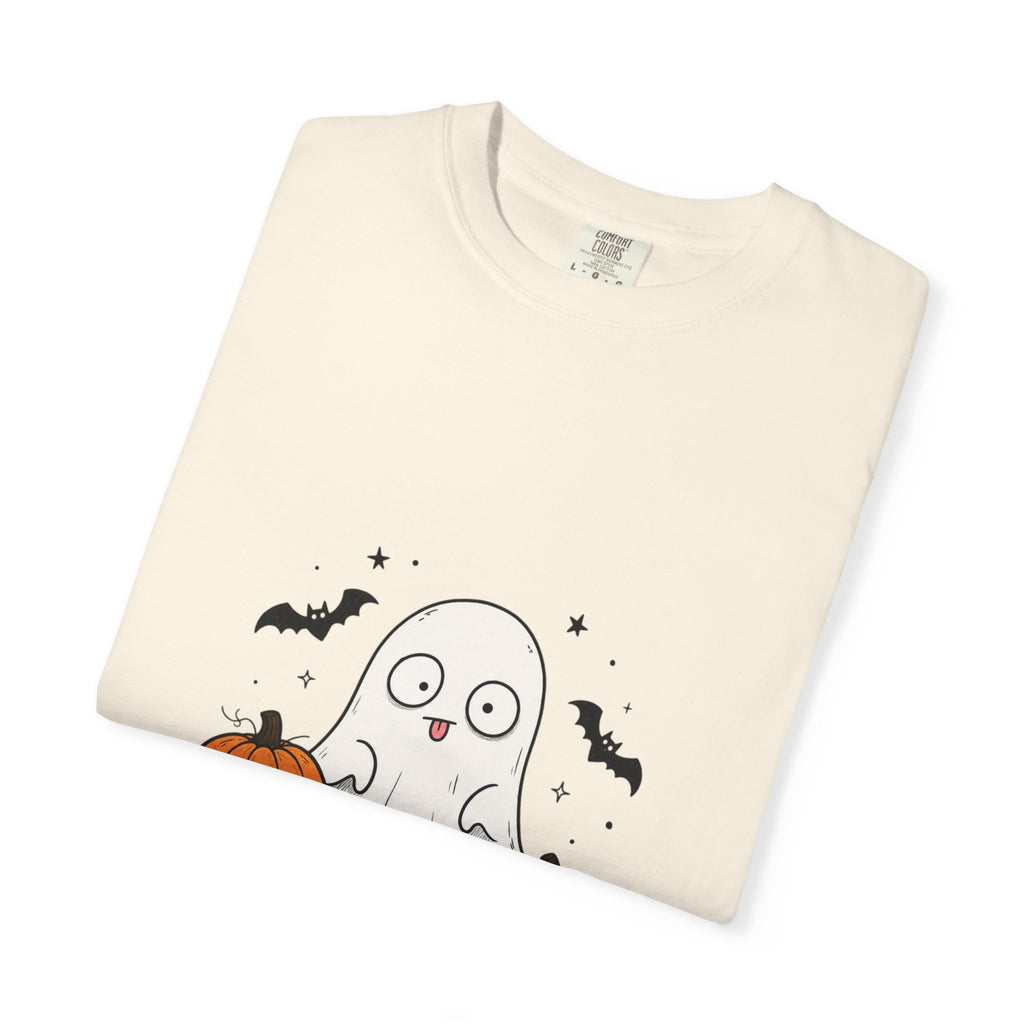 Spooky Vibes Only T-Shirt — Cute Ghost & Pumpkins Halloween Tee
