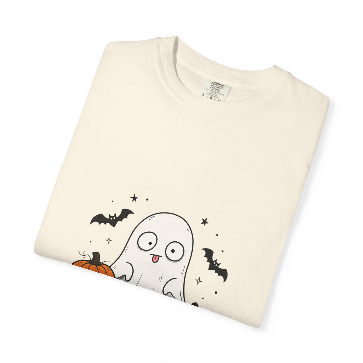 Spooky Vibes Only T-Shirt — Cute Ghost & Pumpkins Halloween Tee