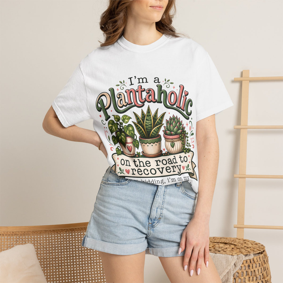 Plantaholic T-Shirt — "On the Road to Recovery" Funny Plant Lover Tee
