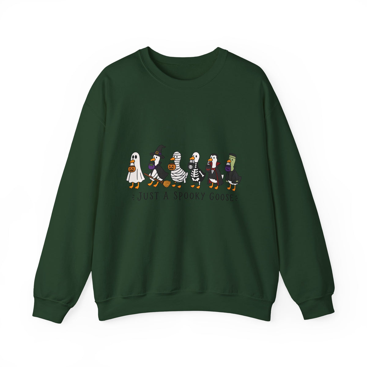 Sweatshirt — "Just a Spooky Goose" Halloween Goose Crewneck
