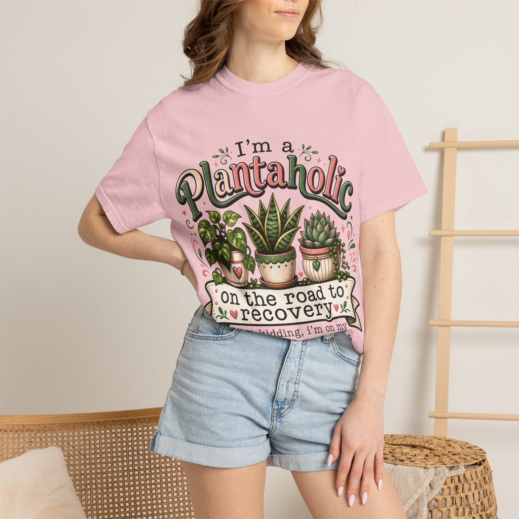 Plantaholic T-Shirt — "On the Road to Recovery" Funny Plant Lover Tee