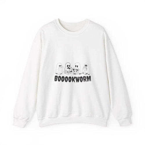 Booookworm Sweatshirt — Cute Ghosts Reading Crewneck for Book Lovers
