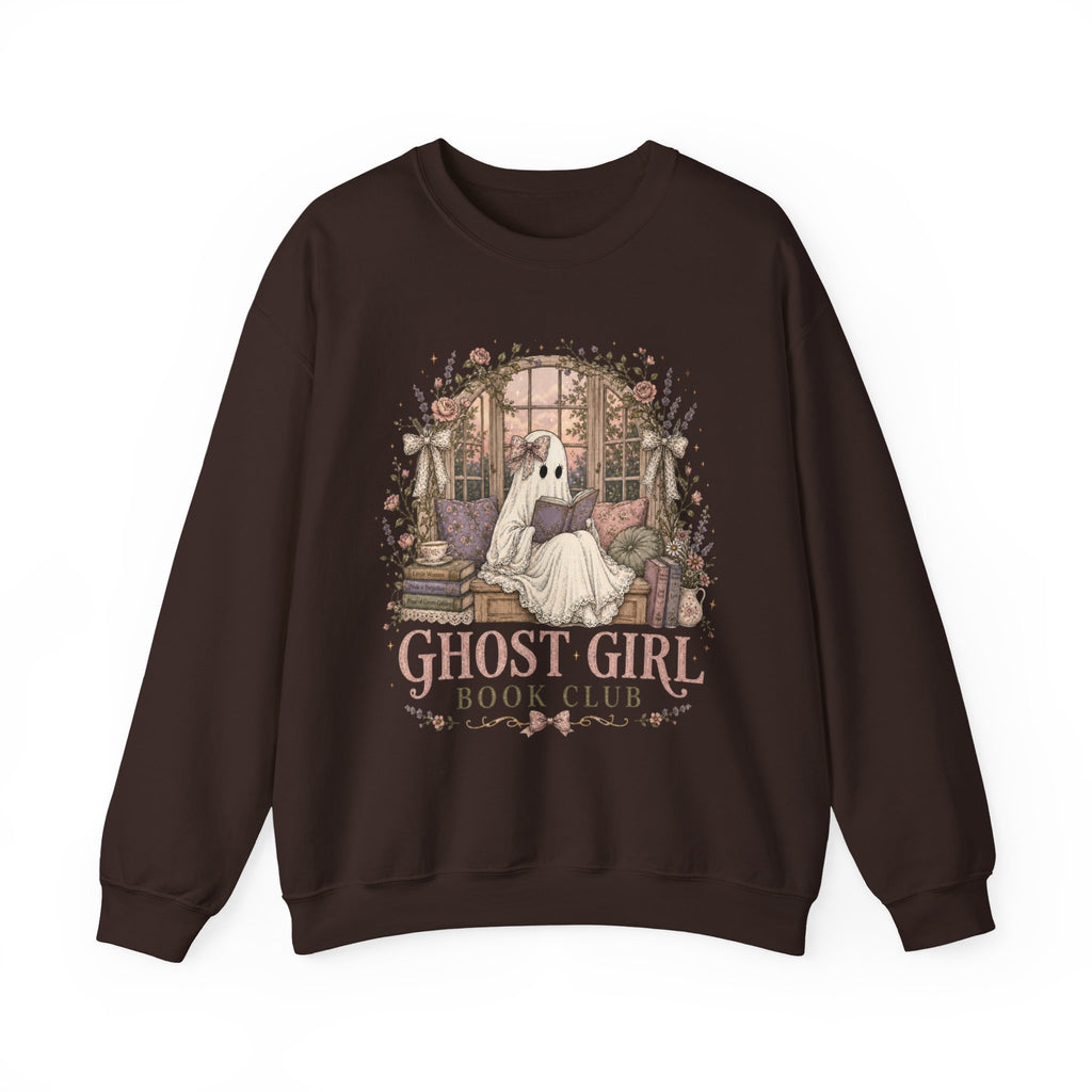 Sweatshirt — "Ghost Girl Book Club" Cozy Literary Halloween Crewneck