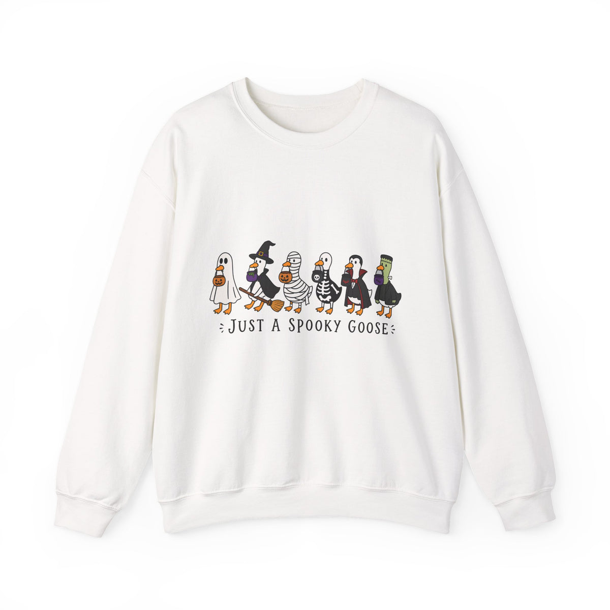 Sweatshirt — "Just a Spooky Goose" Halloween Goose Crewneck
