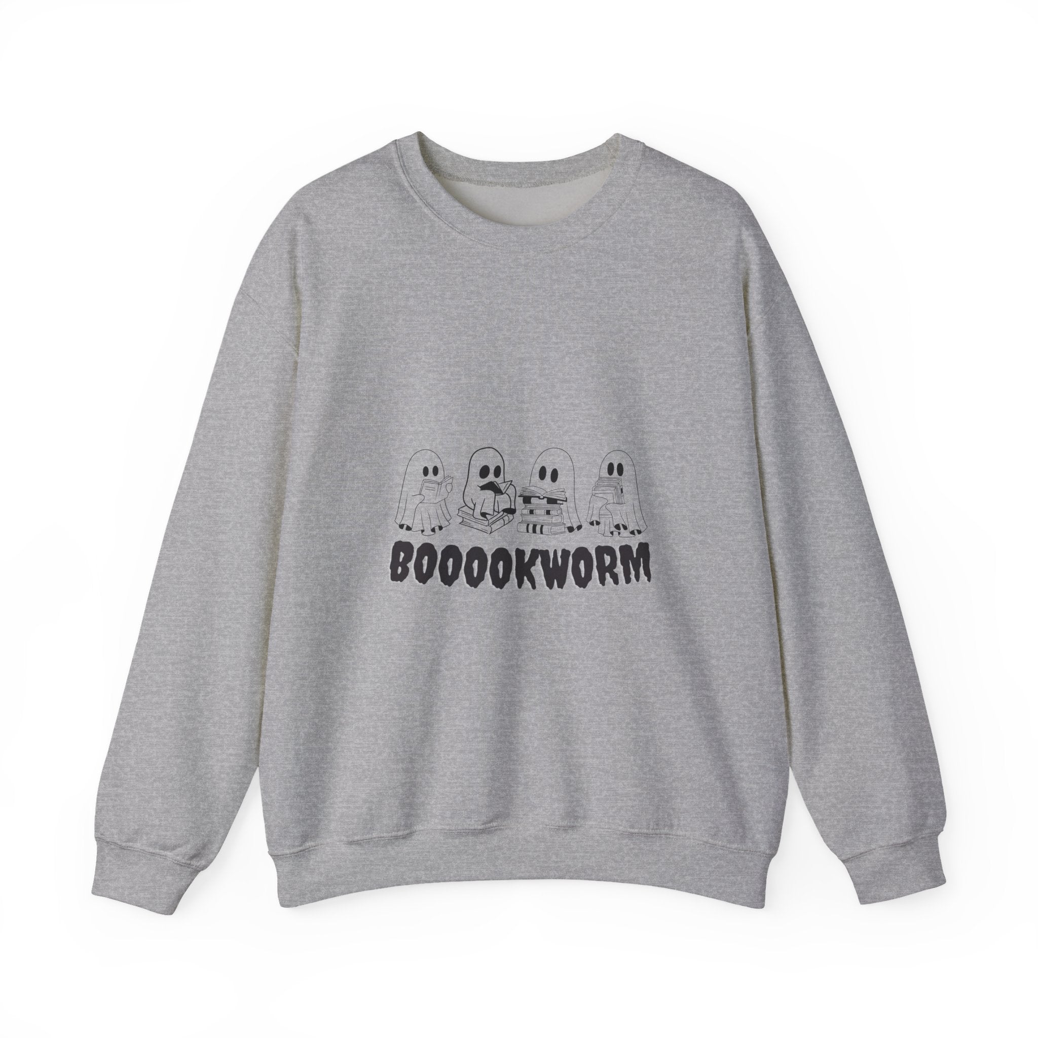 Booookworm Sweatshirt — Cute Ghosts Reading Crewneck for Book Lovers