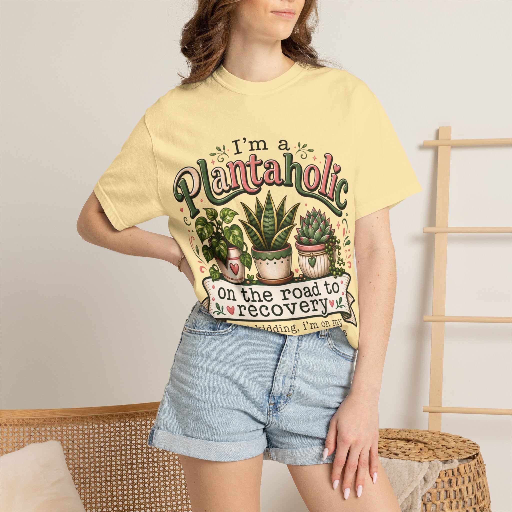 Plantaholic T-Shirt — "On the Road to Recovery" Funny Plant Lover Tee